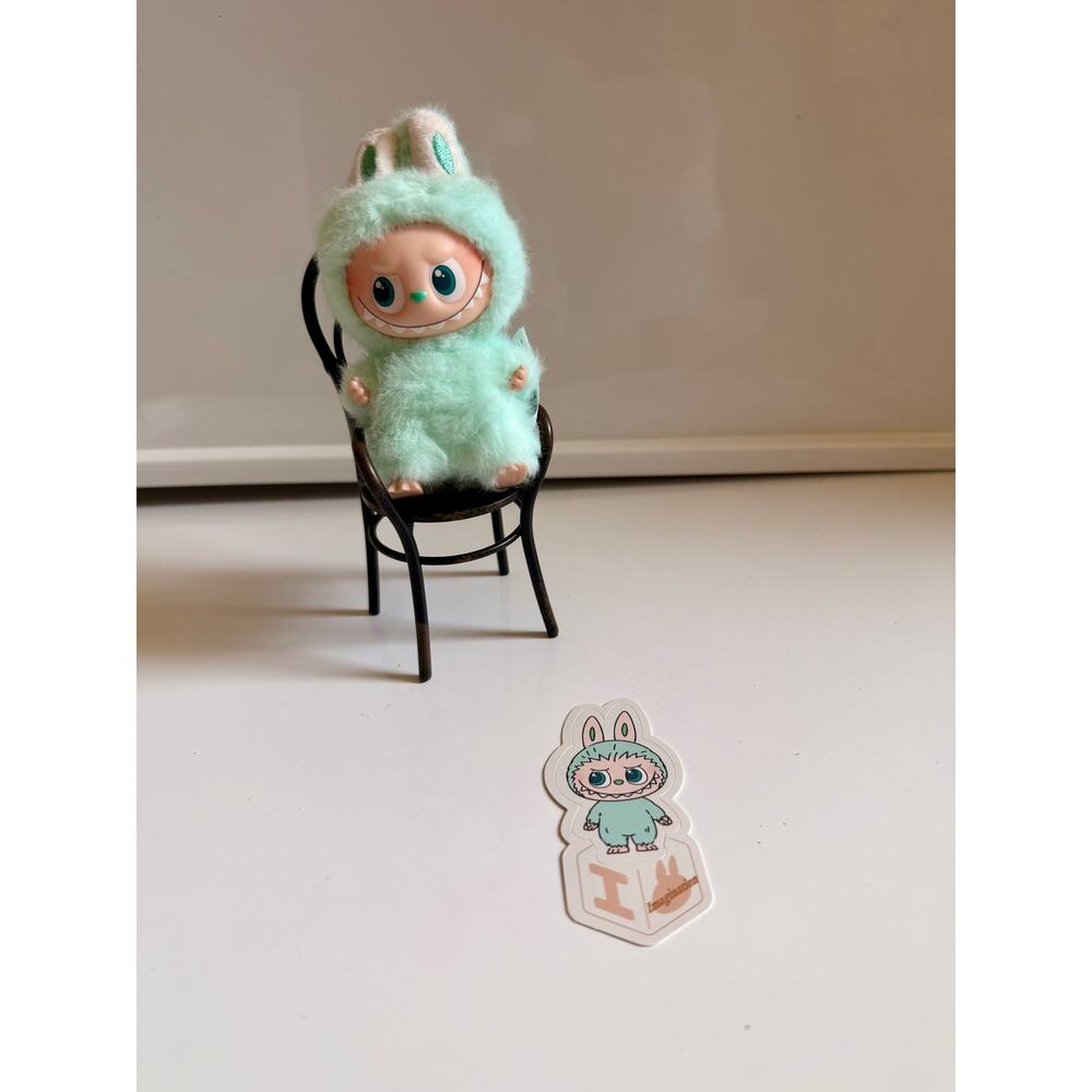 Authentic Pin for love Lububu plush letter : I Popmart V4